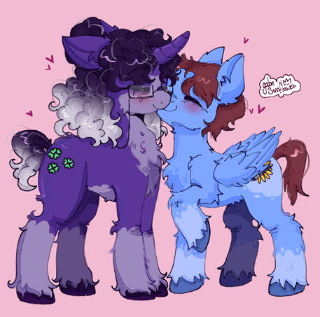 [gabe and luck - mlp art]