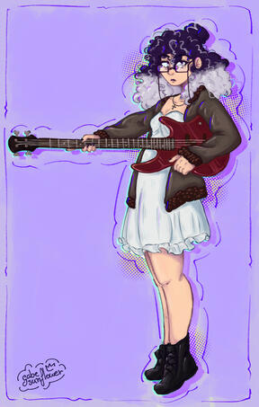 [luck with bass! - personal art]